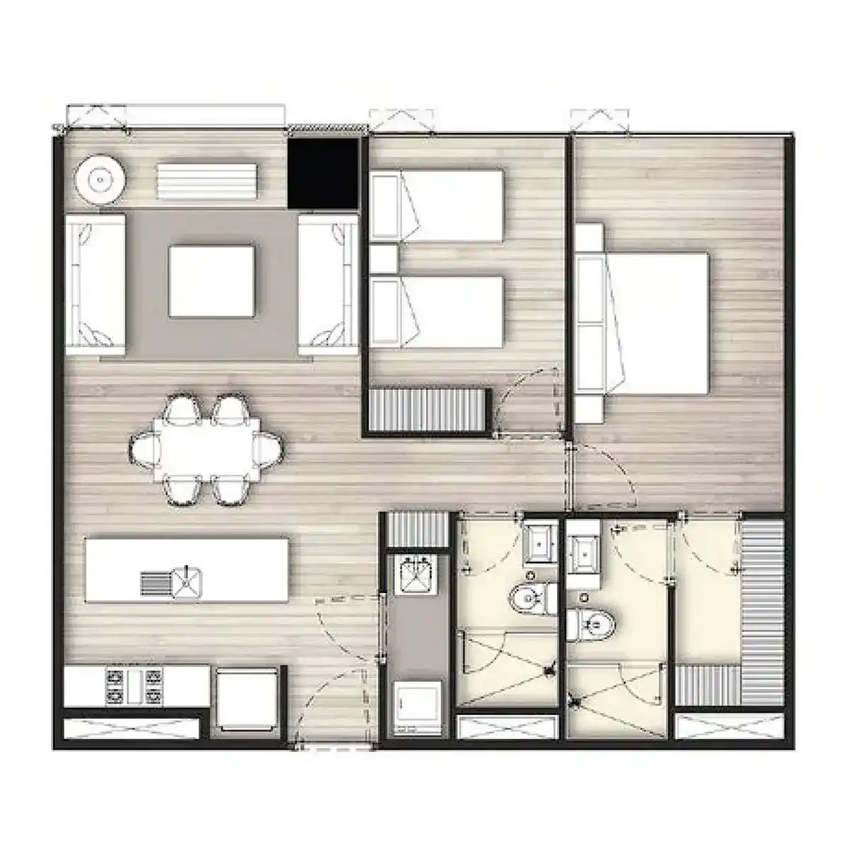 Departamento 92m