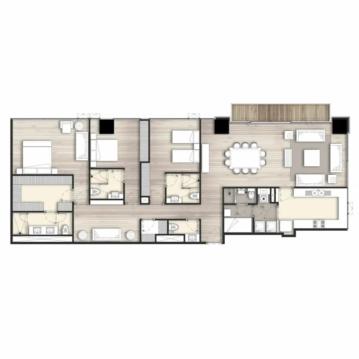 departamento 208 m